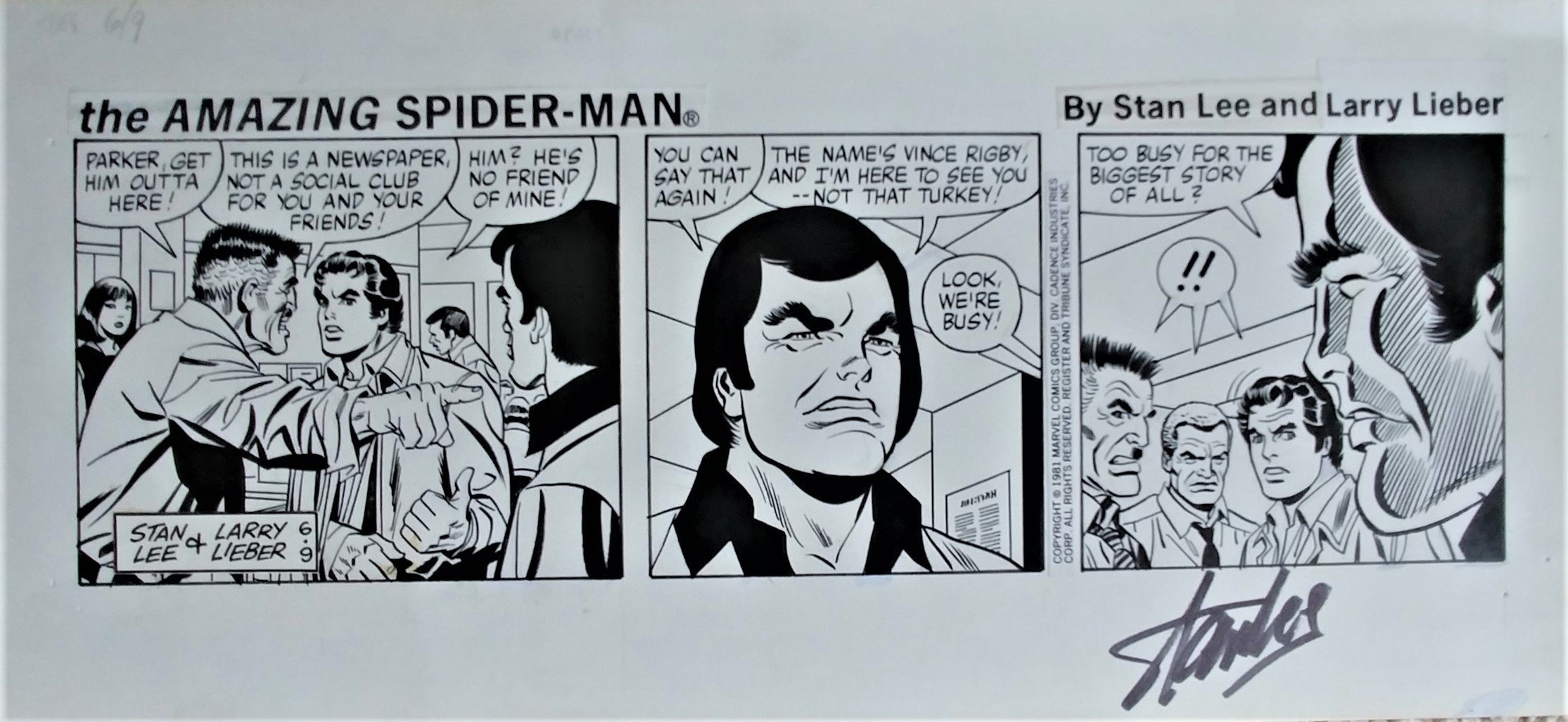 Spider-Man Daily 06/09/1981, in Larry Wilson's Gone But Not Forgotten ...