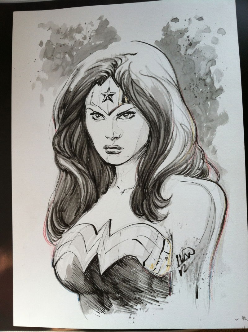 Wonder Woman, in Jeffrey Freshcorn's Ivan Reis Comic Art Gallery Room