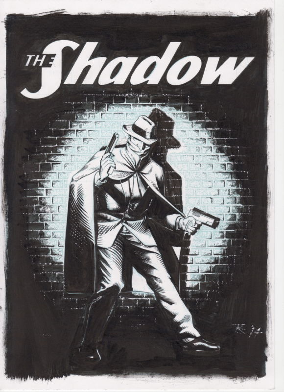 The Shadow Tom Foster In Alan Hendersons The Shadow Artists A F Comic Art Gallery Room