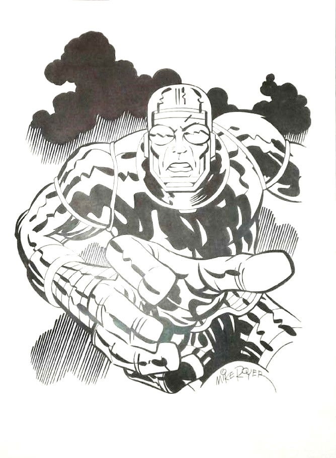 Machine Man by Mike Royer (after Kirby), in Siggy's Art Dust's Royer ...