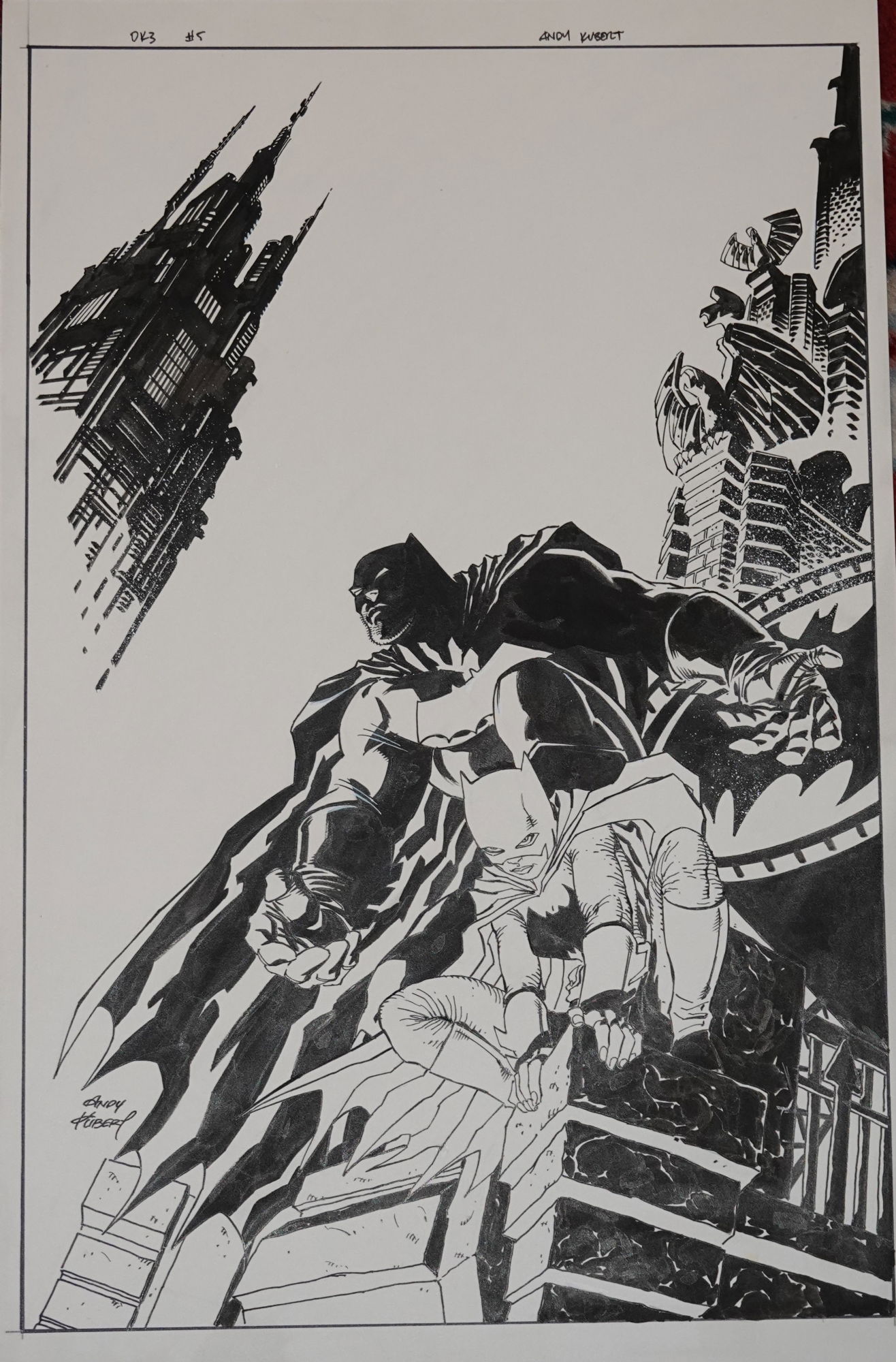 The Dark Knight III: The Master Race 5 pinup, in Wayne Mousseau's Andy ...