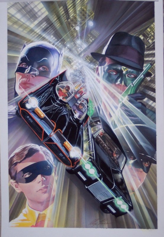 Batman '66 meets the Green Hornet 5 - with Robin, Kato, The Batmobile and  The Black Beauty , in Wayne Mousseau's Alex Ross Comic Art Gallery Room