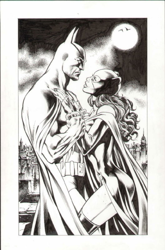 Batman & Catwoman by Alan Davis & Mark Farmer , in Wayne Mousseau's Alan  Davis Comic Art Gallery Room