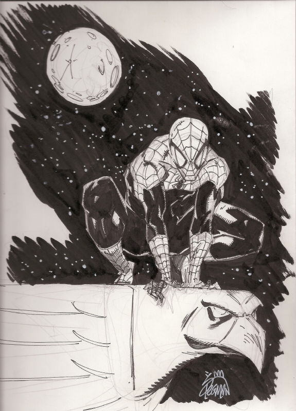 Ryan Stegman Spider Man Commission 2013 In Edward Burgoss Commissions Comic Art Gallery Room 