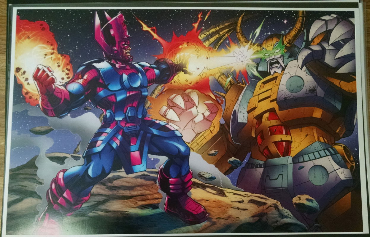 Galactus Vs Unicron By Daniel Khanna Colored, In Alex Squiers's ...