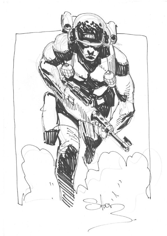 Rogue Trooper - Staz Johnson, in Chief Stride's London Super Comic Con ...