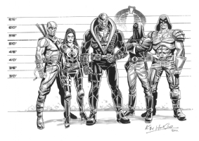 Cobra Line-up - Kev Hopgood Comic Art