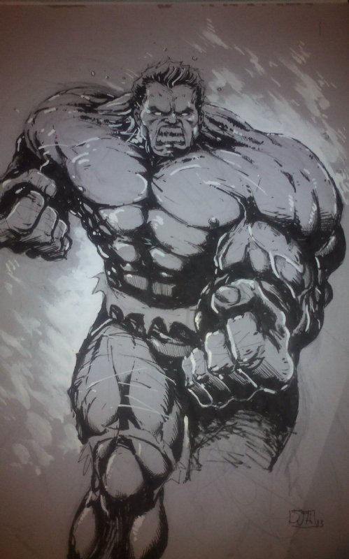 ArtStation - Hulk (Live Sketch)