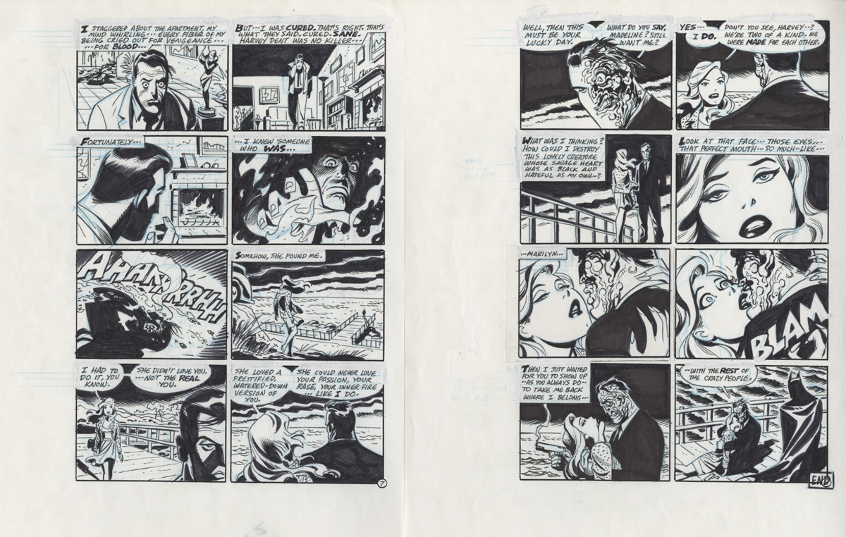 Two of a Kind pgs. 7 -8 by Timm, in Albert Moy's Bruce Timm Comic Art  Gallery Room