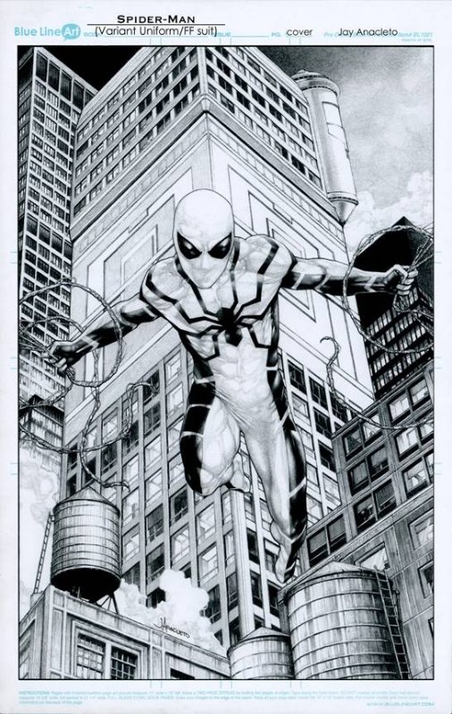 Fantastic Four 11 Variant Cover Future Foundation Spiderman In Ian Joseph Wong S Jay Anacleto