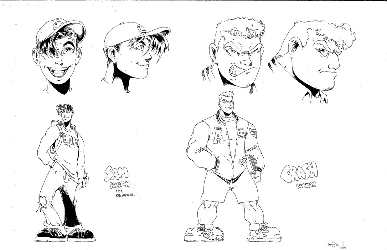 Dan Fraga Kid Supreme Character Model Sheet, in Michael Greene's Dan ...