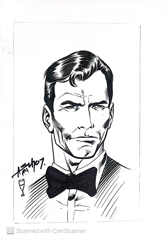 James Bond, in Gilad Anni-Padda's James Bond Comic Art Gallery Room