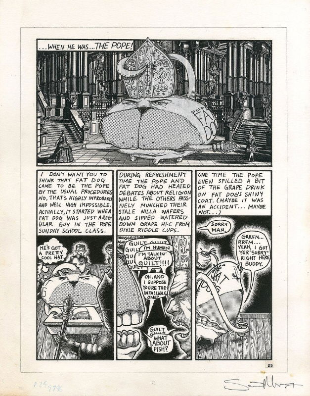 Fat Dog Mendoza 1 Pg 25 In Christian Stoklas S Musgrove Scott Comic Art Gallery Room