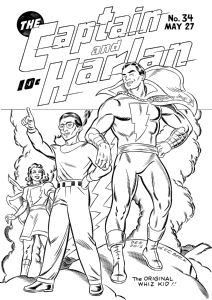Young Harlan Ellison and the Original Captain Marvel (Shazam!) (2015), Comic Art