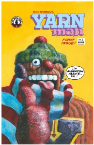 Yarn Man #1 cover acrylic painting (1989), Comic Art