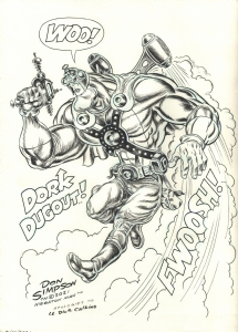Megaton Man as Dork Dugout (Buck Rogers Parody) (2021), Comic Art