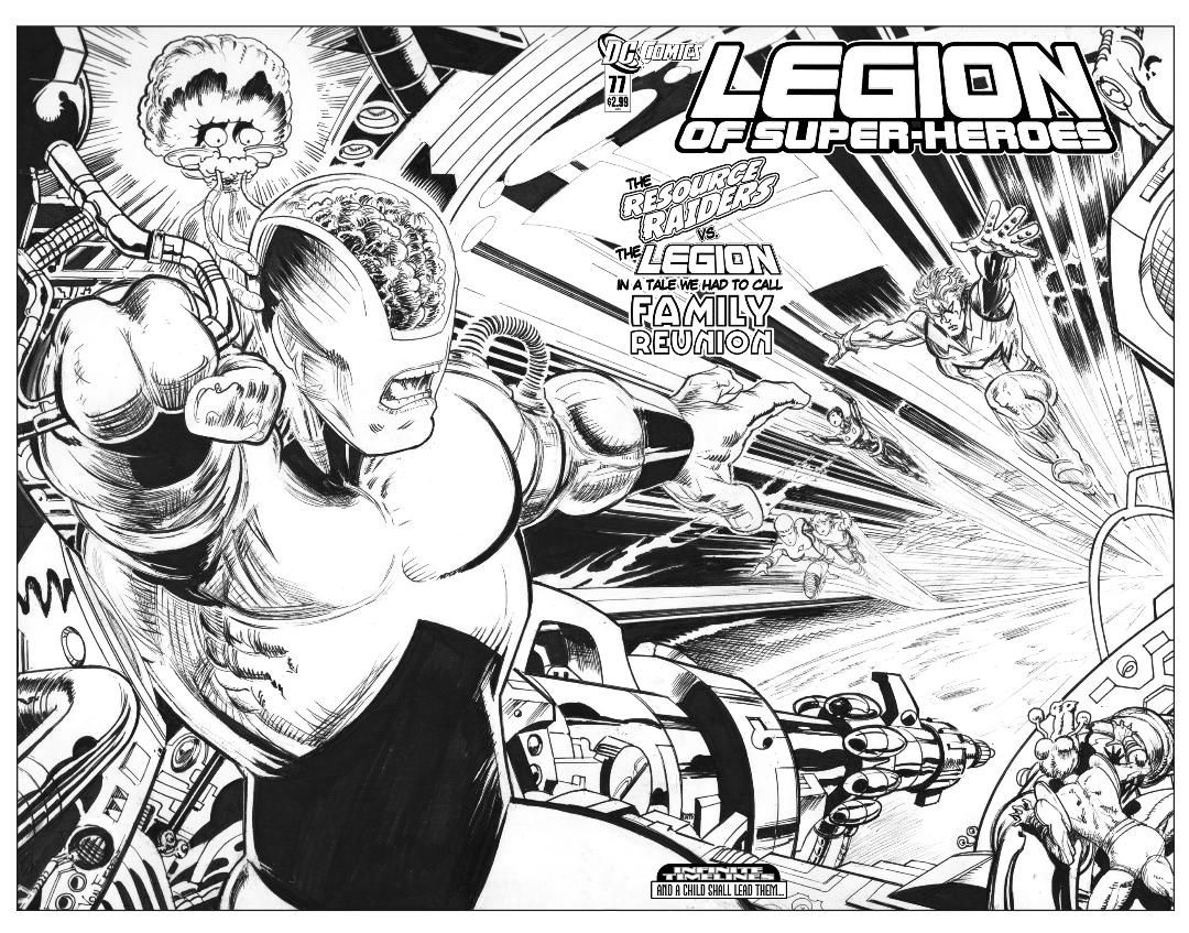 Legion of Superheroes Homage to Fantastic Four Index Issue 5 ( Infinite