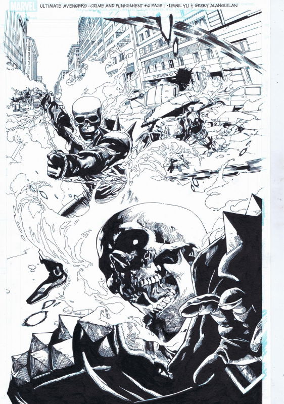 Ultimate Avengers : Crime & Punishment 6 Page 1 Ghost Rider Splash, in ...