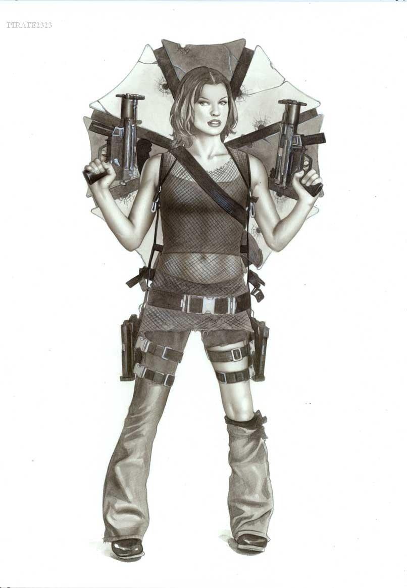 Resident Evil 2 Sketch  Bernie Wrightson in Gary Ss WRIGHTSON Bernie  Comic Art Gallery Room