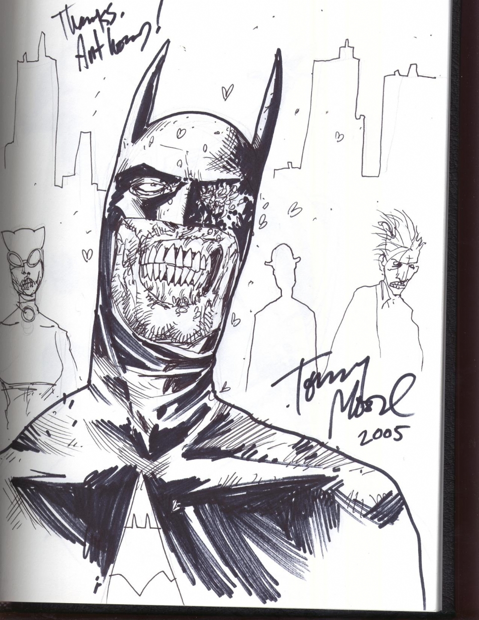 Zombie Batman by Tony Moore Comic Art