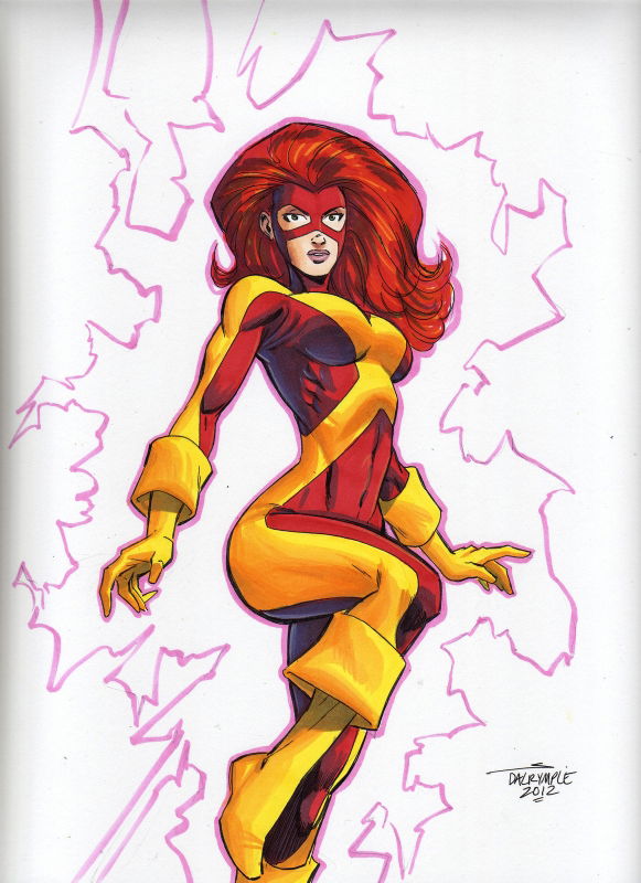 Jean Grey by Scott Dalrymple, in Brent W's Phoenix, Black Queen Comic ...