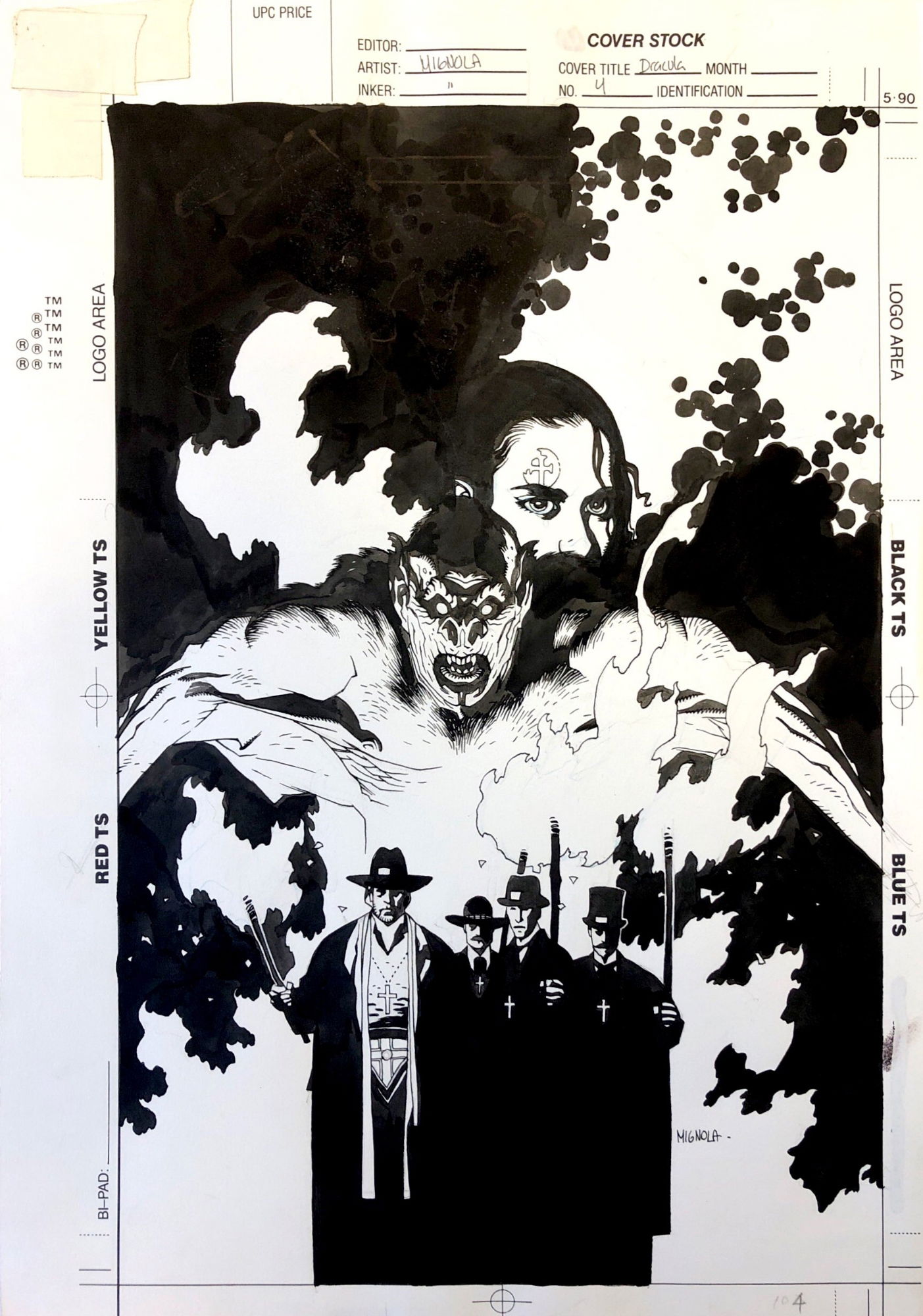 Dracula Cover 4 In Alberto Giavoni S Mike Mignola Covers Comic Art Gallery Room