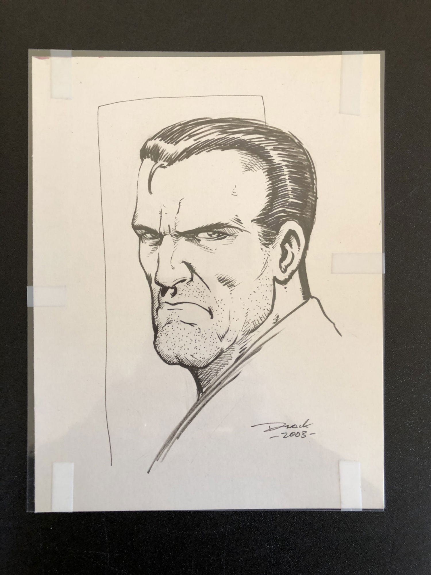 Darick Robertson - Punisher Pinup / Headshot. SOLD, in Steve Burdo's ...