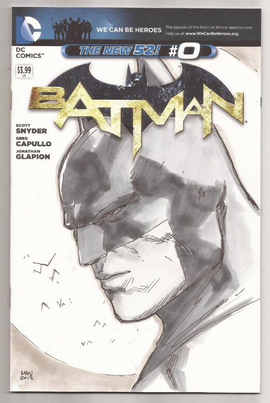 Batman Sketch by Clay Mann, in Chris Mangold's Commissions Comic Art  Gallery Room