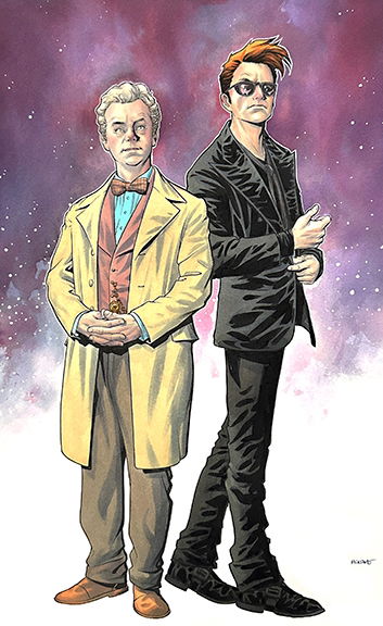 Good Omens In Robert Woods Commissions Pin Ups And Sketches Comic Art Gallery Room 7732