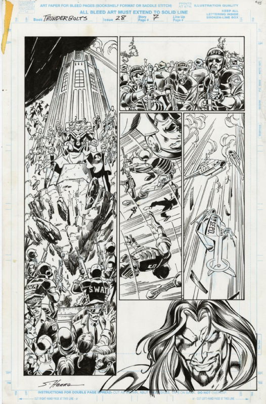 Thunderbolts #28 P.07, In Justin Bacolo's THUNDERBOLTS 1-75 Comic Art ...