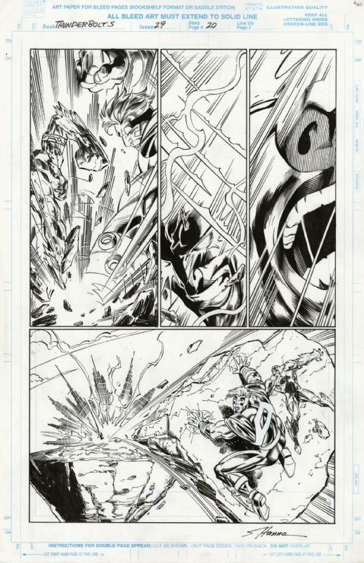 Thunderbolts #29 P.20, In Justin Bacolo's THUNDERBOLTS 1-75 Comic Art ...