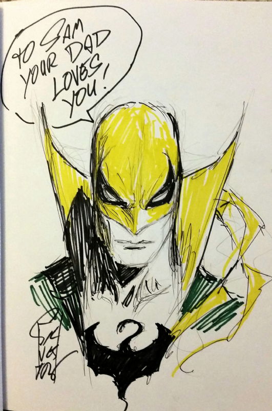 Iron Fist sketch Marvel by Eddie Nunez