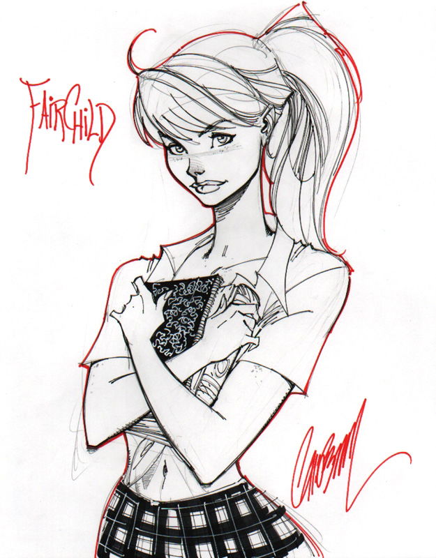 Fairchild by J. Scott Campbell, in Brian Hughes's Fairchild Comic Art ...