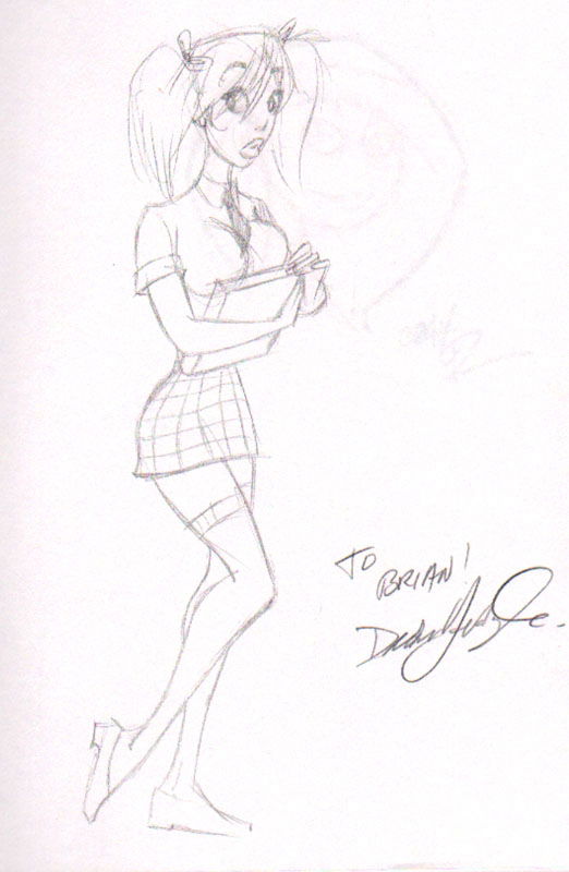 Mandy By Dean Yeagle In Brian Hughes S Sketchbook Comic Art Gallery Room