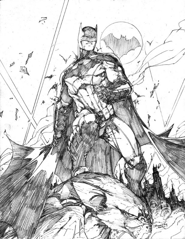 Batman - Brett Booth, in Peyton Y's Commissions / Convention Sketches Comic  Art Gallery Room