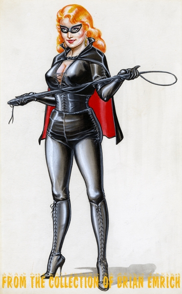 Eric Stanton-Lady in leather Comic Art