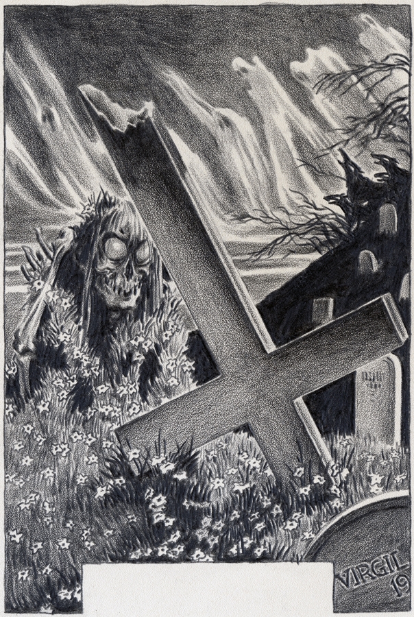 Weird Tales illustration by Virgil Finlay Comic Art