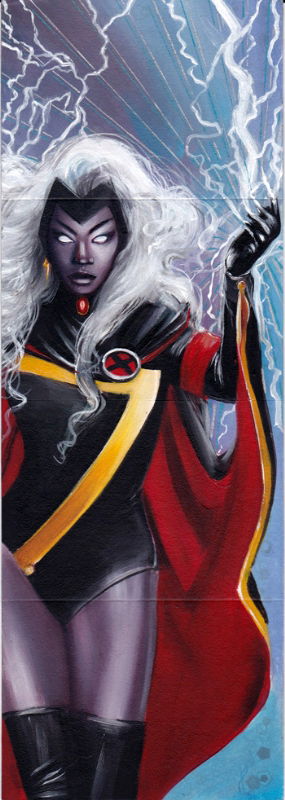 2021 Marvel Premier Quad Panel Sketch Card (front) - Storm, In Fred Ian 