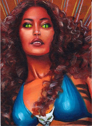 UPPER DECK MARVEL UNBOUND SKETCH CARD – TIGRA, in fred ian's UPPER DECK ...