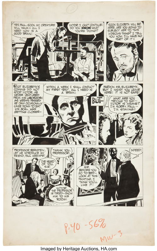 Curse of Frankenstein, in Dean Ormston's Dean Ormston Comic Art Gallery ...