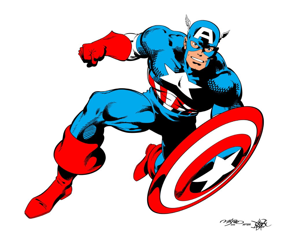 Cap, in laercio lima's John Byrne Revisited. Comic Art Gallery Room