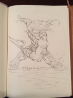 Aquaman convention sketch Comic Art