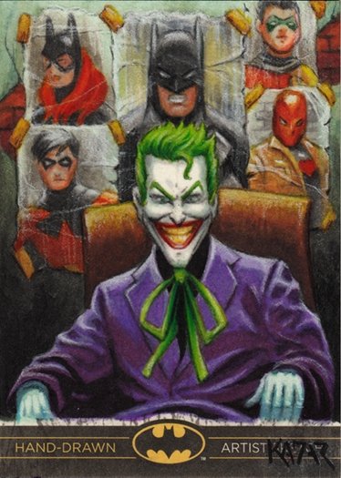 The Joker, in frank kadar's Sketch Cards Comic Art Gallery Room