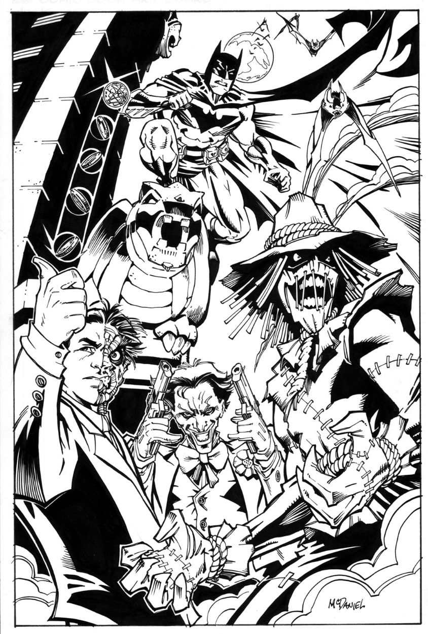 Batman Versus Rogues, In Scott Mcdaniel's Commissions: Covers & Pin-ups 