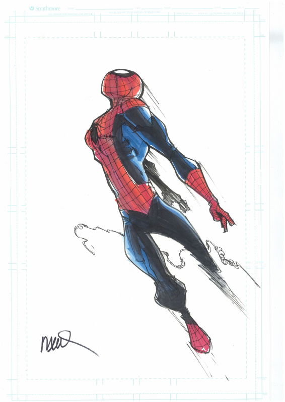 Humberto Ramos-Spiderman, in Andy Lim's Commission/Pin ups Comic Art  Gallery Room