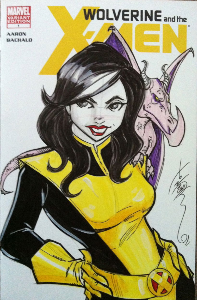 Kitty Pryde, In Jason Gutierrez's Original Art Comic Art Gallery Room