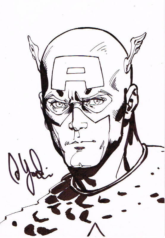 Captain America - David Yardin - 2012, In Cem Selamet's Quick Sketches 