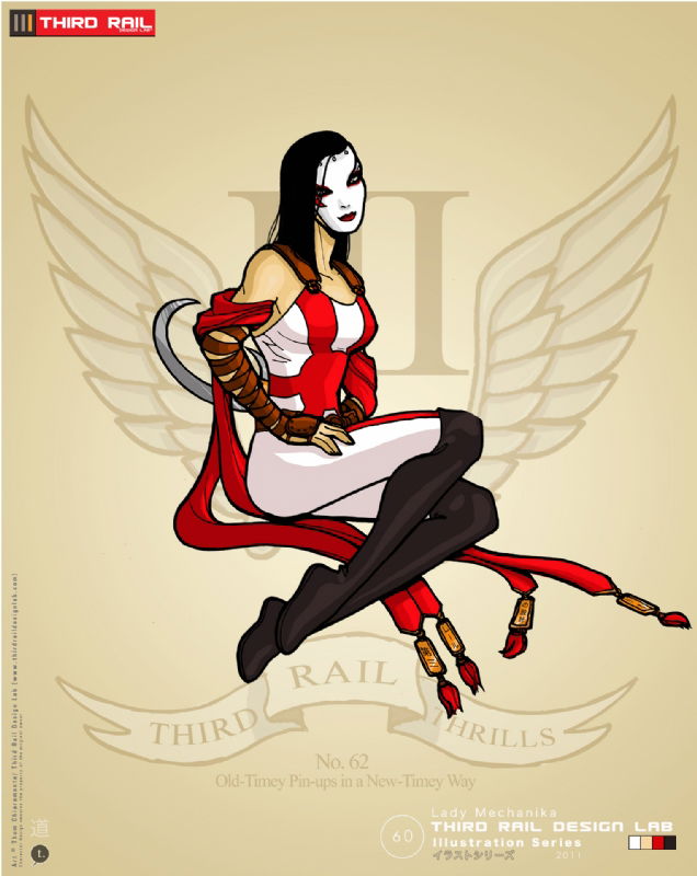 Trdl Kabuki In Thom Chiaramonte S Trdl Pinup Series Comic Art Gallery Room