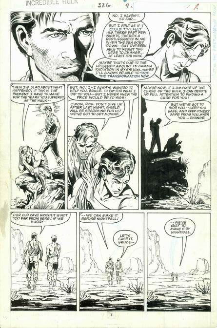 Incredible Hulk 326 Page 09 Steve Geiger In Uwe K S Publisher Marvel Comic Art Gallery Room