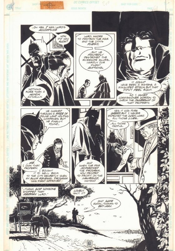 Batman Noir, Gotham by Gaslight: Master of the Future, Page 61, in Joe S's Batman  Noir Comic Art Gallery Room